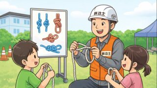 防災教育の名を借りた危険行為 ロープワーク講習