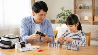 懐中電灯の電池を確認しよう