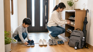 玄関まわりを片付けて避難しやすくしよう