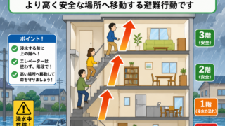 防災ワード:垂直避難とは?