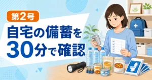 自宅の防災備蓄を30分で確認する