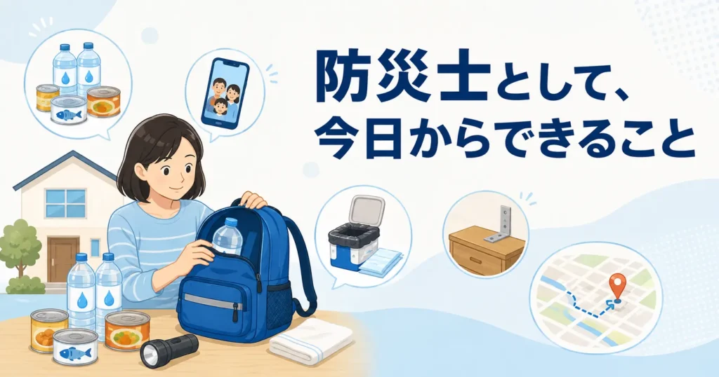 防災士として,今日からできる事